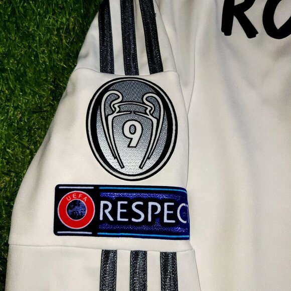 Cristiano Ronaldo Real Madrid UEFA FINAL 2013 2014 Soccer Jersey Shirt M - Picture 6 of 9